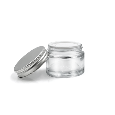 Empty transparent glass cosmetics cream empty mask jar 50ml 