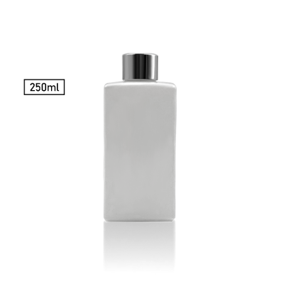 Best price 250ml white square glass reed diffuser bottles wholesale 
