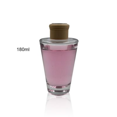 Factory price 180ml wide-mouth essential oil glass diffuser bottle with screw top