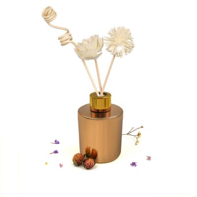 Copper Round reed diffuser glass bottle 150ml 