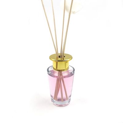  Home decorative 100ml empty inverted cone shaped glass aromatherapy oil diffuser bottle glass 
