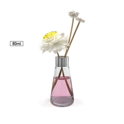 Wholesales 80ml perfume fragrance reed glass diffuser bottle for aroma 