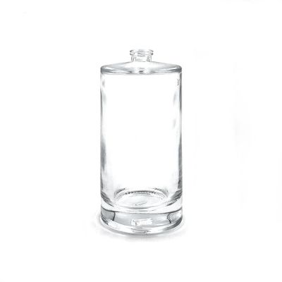 Bulk 115ml classic lady fancy transparent glass spray brand perfume bottle with crimp neck