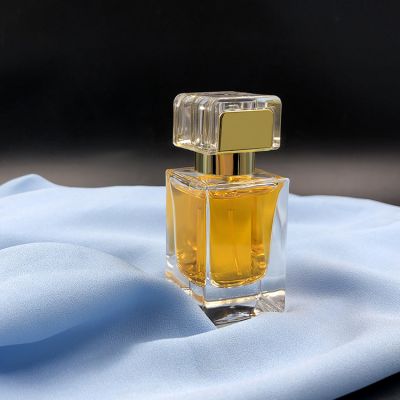 Crimp neck perfume bottles 30 ml glass bottle spray with luxury cap