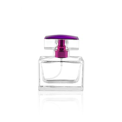 Perfume atomizer bottle refillable square perfume spray bottle 30 ml glass 
