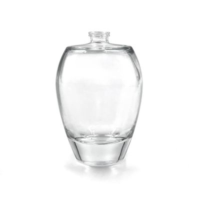 Hot 100ml bulk oval glass perfume bottle for beauty products 