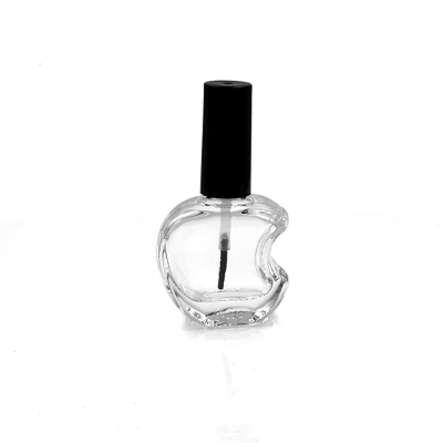 12ml Apple shape empty oem glass nail polish bottles with caps and brush