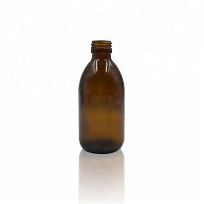 250ml amber glass syrup bottle for pharmaceutical use 