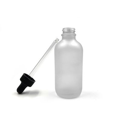 4oz glass e juice round white glass dropper bottle pipette 