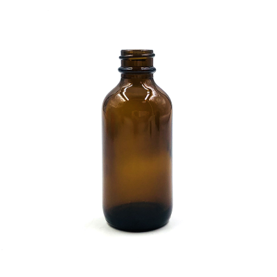 60ml 2oz amber glass boston round bottles for essential oil personal care products 