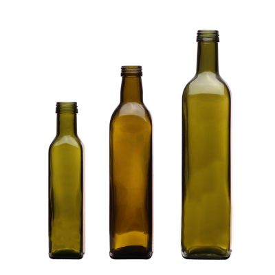 Colored bottle oil and vinegar glass cruet with lids airtight wholesale 