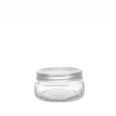 certificated wholesale food grade glass flat mason jar with lid 