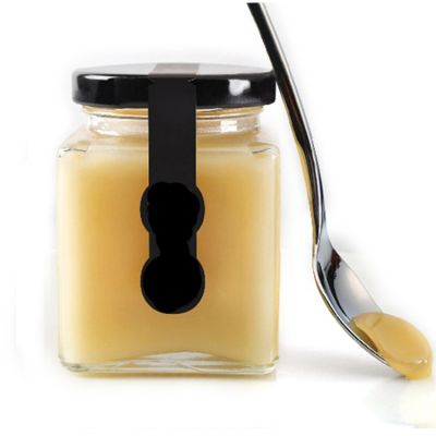 150ml storage food grade square glass honey bottle jar with sealing 