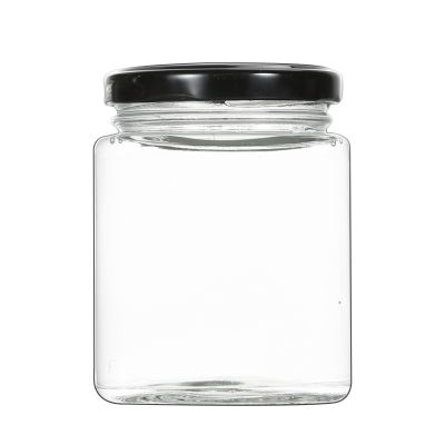 200ml square glass sealed honey coffee storage glass jars 