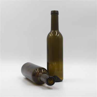 375ml bordeaux/burgundy wine flat glass bottle 