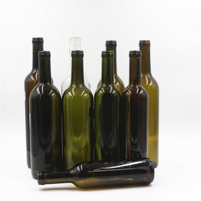 750ml Screw top and cork top bottle finish bordeaux wine glass bottles 