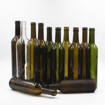 750ml Screw top bordeaux/burgundy wine glass bottle 