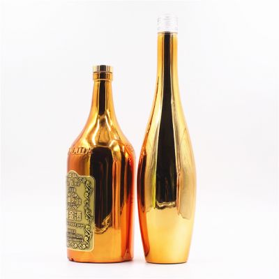 electroplate glass bottle with different shape 