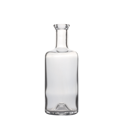 Custom clear round empty 375 ml liquor vodka whiskey glass wine bottle 
