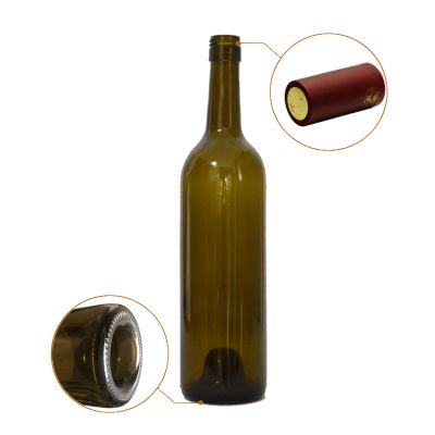 Standard 750ml frosted wine glass bottle dimensions 