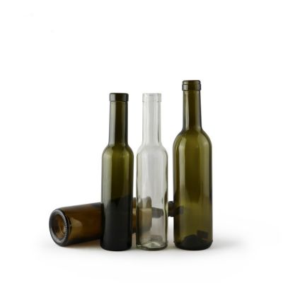 Wholesale mini 200ml wine glass bottle with cork 