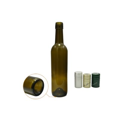 Dark green 375ml screw top Bordeaux wine glass bottle 