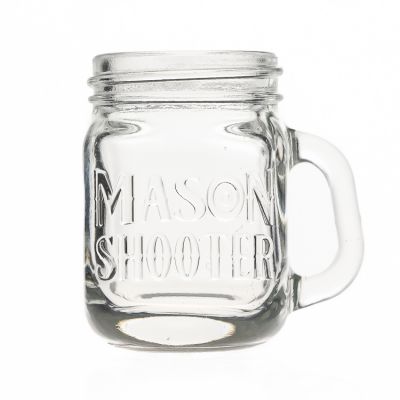China factory supplied top quality Small Drinkware Mugs 70 ml Glass Mason Jar Cup 