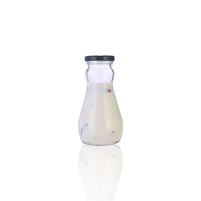 12 oz 250ml 280ml calabash glass beverage bottles for milk ,juice,yogurt 