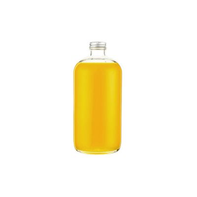 32oz 16 oz 8oz 1000ml 500ml 250ml clear boston round fruit juice beverage glass bottle 
