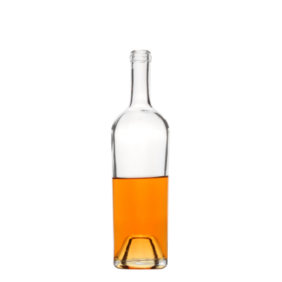25oz 750ml Modern novel design empty wholesale vodka whisky red wine glass bottle spirit 