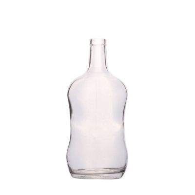 Antique Shape Clear Glass bottle Wine decanter for Whisky 