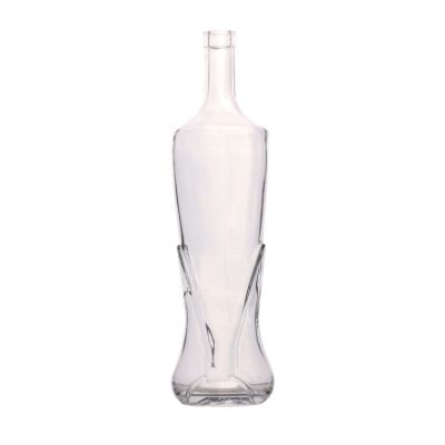 Factory Wholesale Custom Premium Glass Wine Bottle 1liter glass bottle 