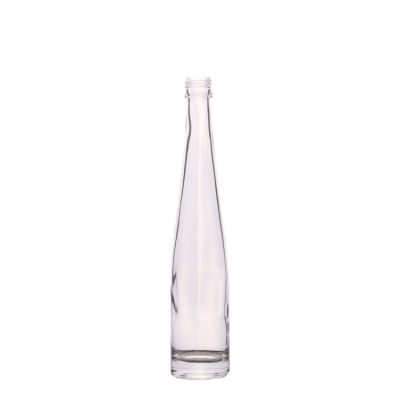 Wholesale empty transparent 250ml glass wine bottle 
