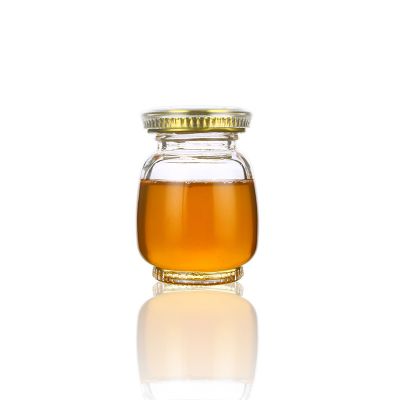 90ml 3oz eco friendly oval decorative jam honey glass jars with lids wholesale