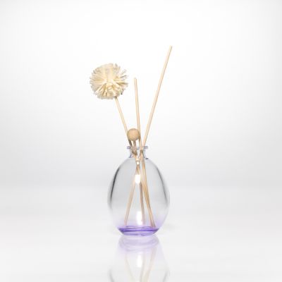 Ball Shaped Purple Coloured Home Air Fragrance Perfume Bottles 250 ml Aroma Reed Diffuser Bottles glass 