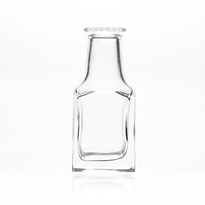 80ml Long Neck Square Glass Reed Diffuser Bottle With Cork 