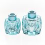 Luxury Design 50ml 80ml Oval Shaped Embossed Empty Reed Diffuser Glass Bottle for Aroma Perfume 