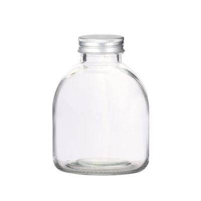 300ml Round Shape Empty Glass Juice Bottle Beverage Bottles 