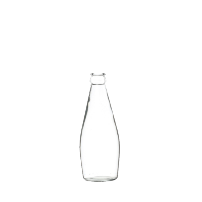 Basil Seed Drink 290ml Clear Glass Juice Bottle with Crown Cap 