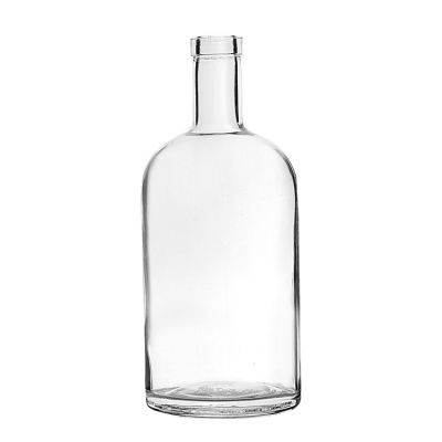 Premium large size super flint empty clear drinking spirit wine vodka glass bottles 1000ml 