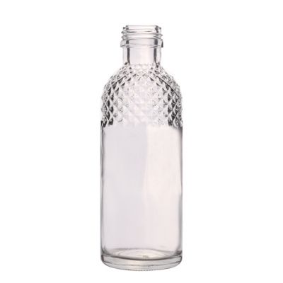 Hot Sale Transparent 180ml Small Glass Wine Round Bottles 