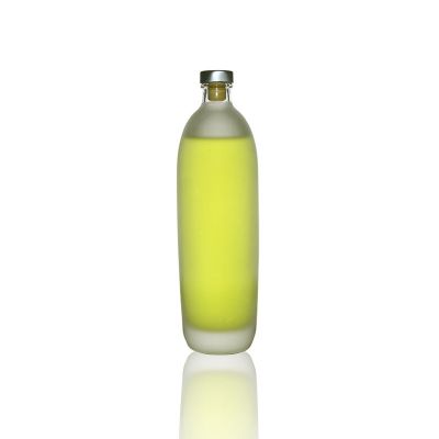 500ml 18oz frosted glass rice plum wine bottles with cork cap 