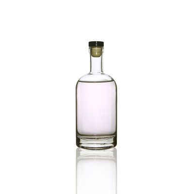 500ml empty clear empty liquor bottle weights for packing 