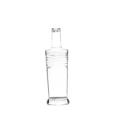 Wholesale clear 150ml 700ml unique shape wine vodka spirit gin tequila whisky glass bottle 