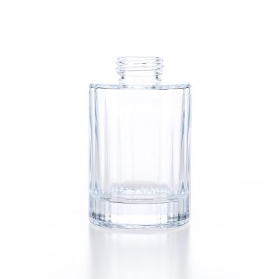 100ml High Clear Empty Round Reed Diffuser Bottles 3oz Reed Diffuser Bottle Glass with Screw Metal Cap 