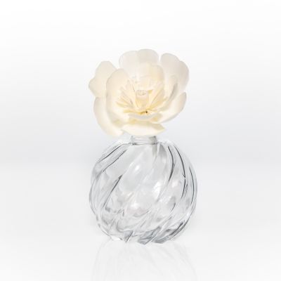 Manufacturer 260 cc Diffuser Bottle Empty Luxury Decorative Reed Diffuser Glass Bottle with Stopper 