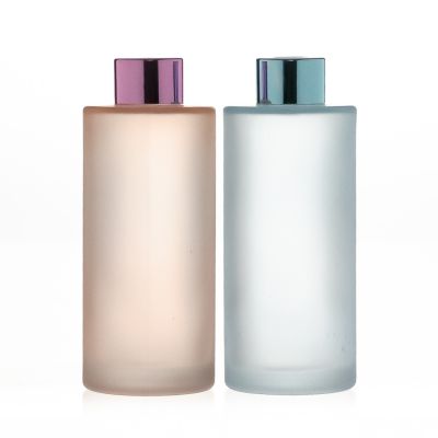 Home Perfume Fragrance Scented Bottles 150ml coloured cylindrical diffuser glass bottle 