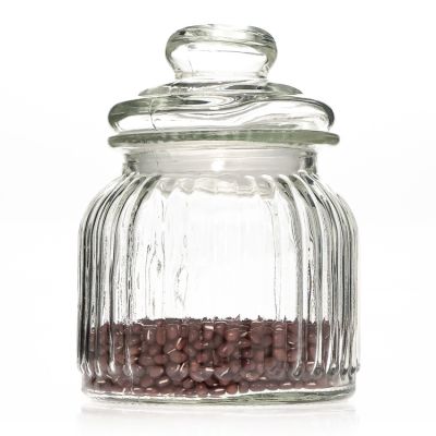 Factory Price 450ml Best Seller Storage Candle Glass Jar With Lid 