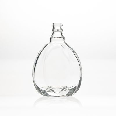 High Quality Flat Flint Clear Empty Whisky Bottles Wholesale Mini 100ml Wine Bottle with Lids