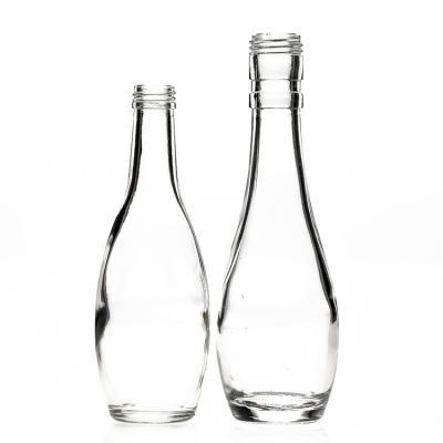 100 ml 3 oz Round Sparkling Wine Bottles Clear Empty Glass Beverage Bottle